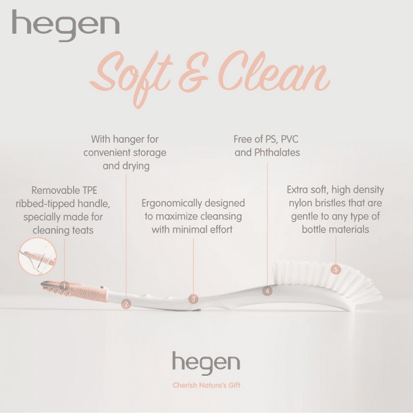 Hegen Bottle Brush & Teat Cleaner Awesome Baby