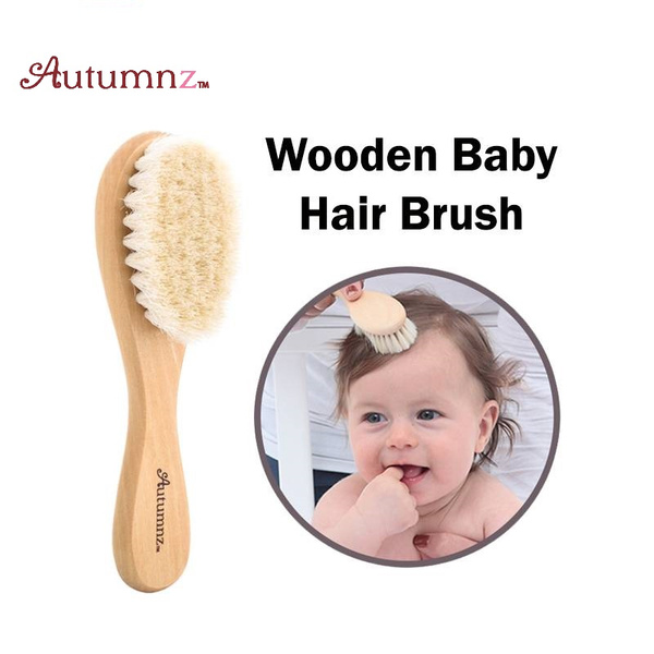 Autumnz Wooden Baby Hair Brush Awesome Baby