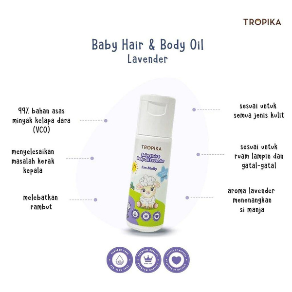 Tropika Baby Body & Hair Oil (Lavender) 30ml Awesome Baby