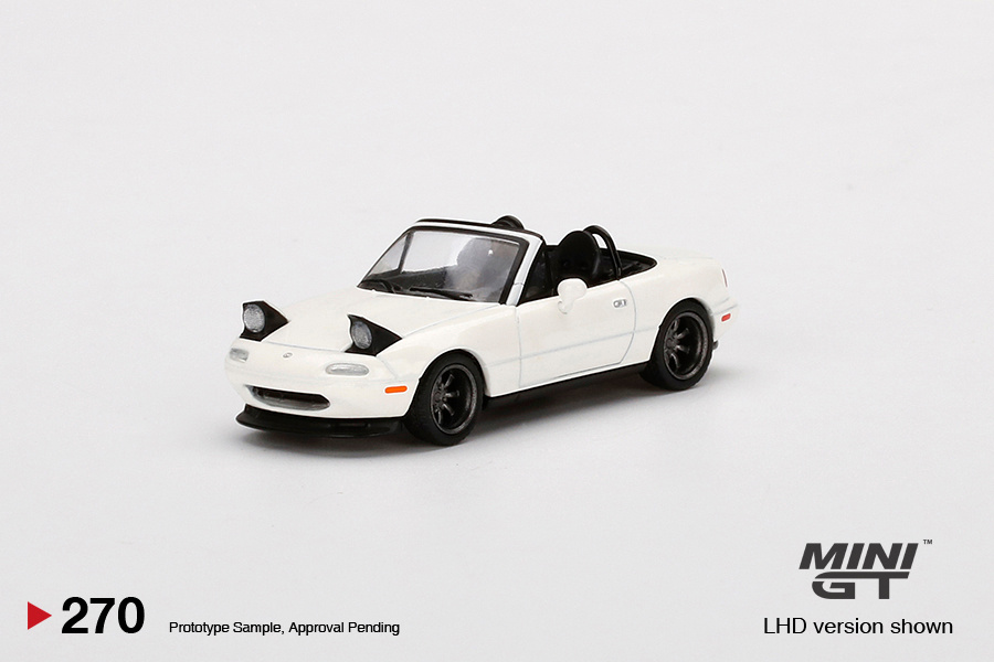 Mini GT 270 Mazda Miata MX-5 (NA) Tuned Version Classic White Fred's ...