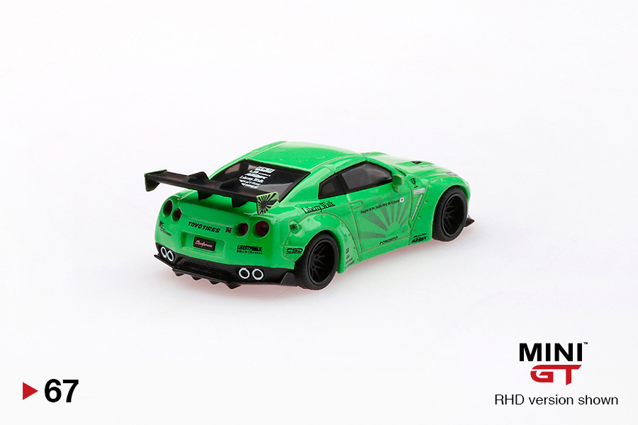 Mini GT 67 LB★WORKS Nissan GT-R (R35) Light Green MGT00067-L ...