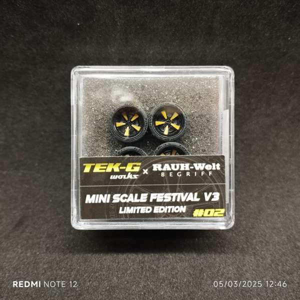 QUBE x TEK-G Works 1.64 RWB Wheels OGW Rims Gold - Collectors Qube