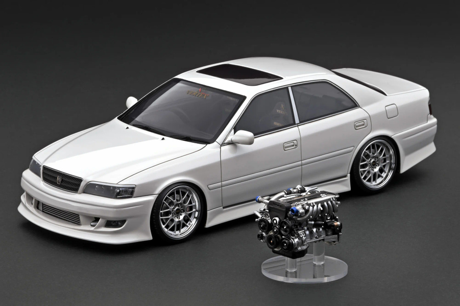 IgnitionModel 1.18 VERTEX JZX100 Chaser Pearl White With 1JZ Engine ...