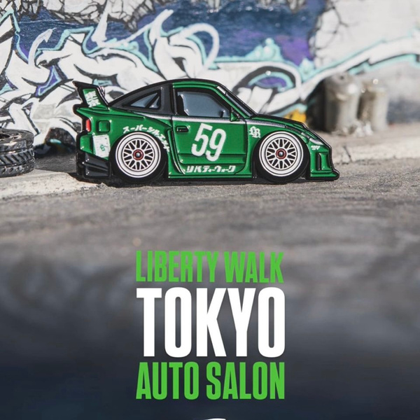 Leen Customs X LBWK LB-Silhouette Works 180SX Green Tokyo Auto Salon ...
