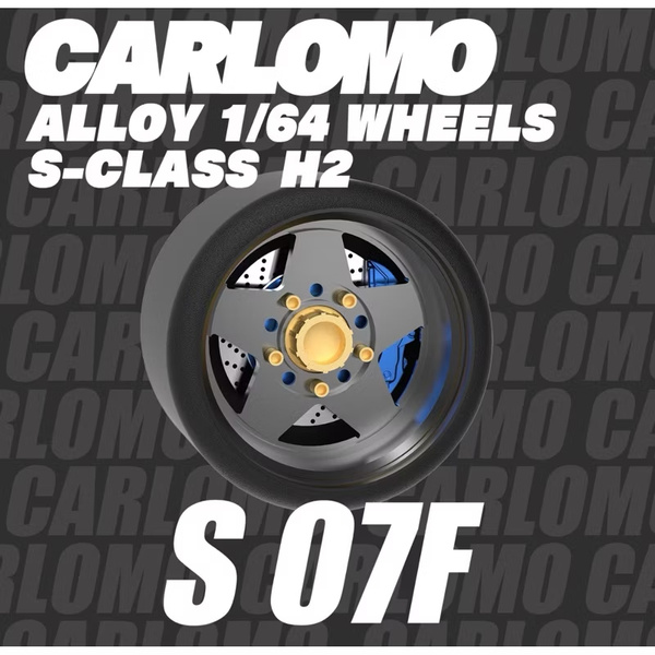 Carlomo 1/64 alloy wheels with disbrake - S class S07F - Collectors Qube
