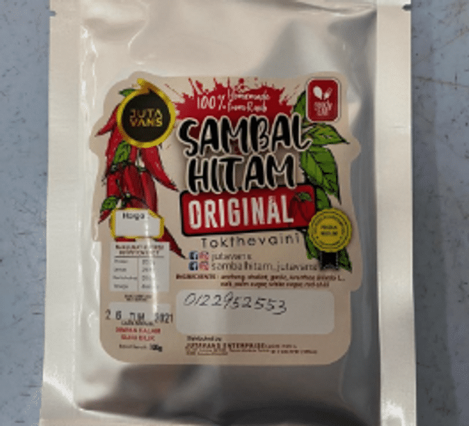 Sambal Hitam Original 100g - E-Petani Malaysia