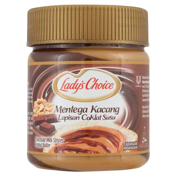 Ladys Choice Chocolate Milk Stripes Peanut Butter 175 gm - E-Petani ...