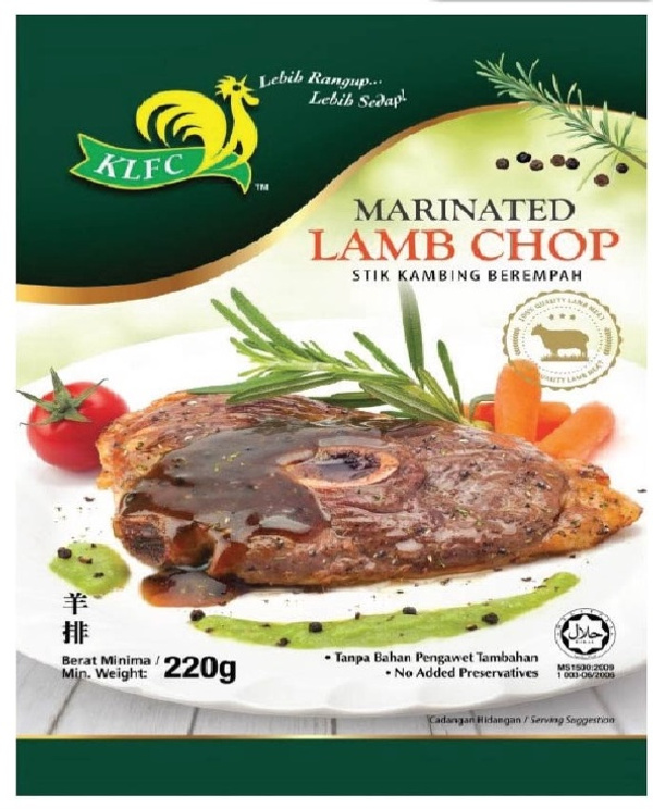 Klfc Marinated Lamb Chop Pc E Petani Malaysia