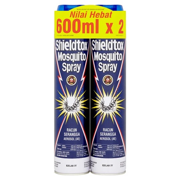 Shieldtox Mosquito Spray Aerosol 2 x 600ml - e-Petani Malaysia