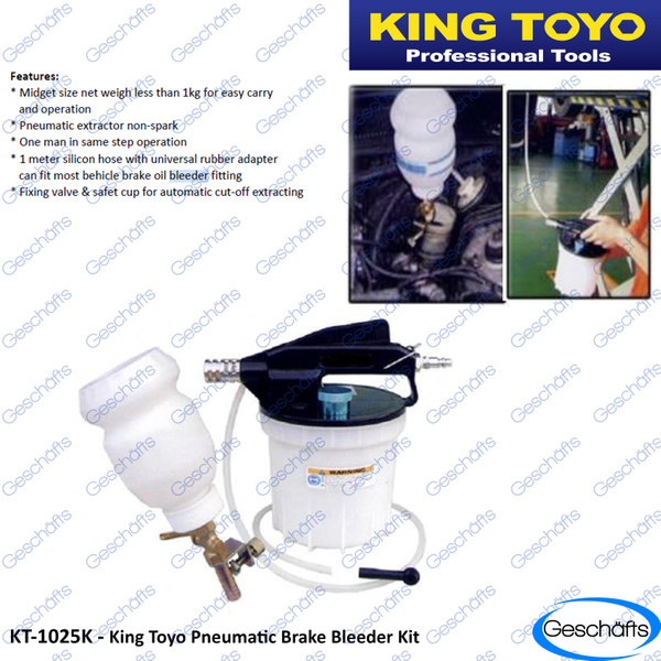 King Toyo Pneumatic Brake Bleeder Kit Geschafts