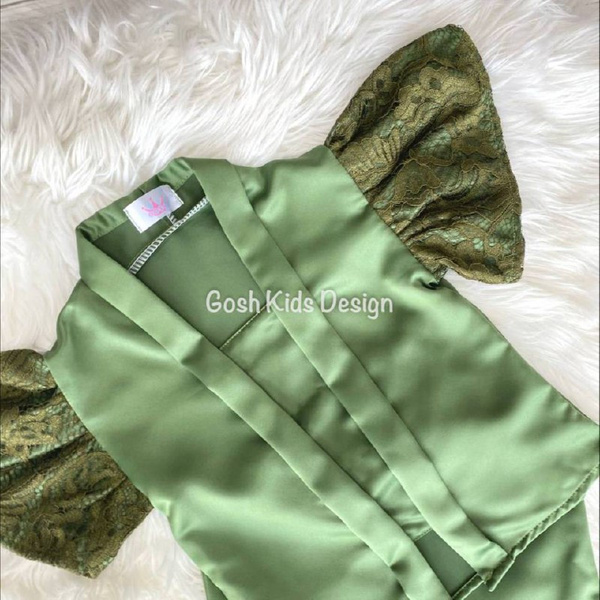 Kebaya Lucinda Lace (Olive) - Gosh Baby Shop - Gosh Kids Design