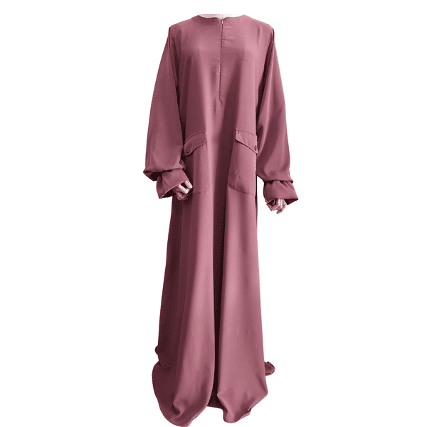 ABAYA KHAYRAA - DARK PINK - Hayaa Muu Modestwear