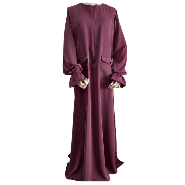 Abaya Khayraa - Plum - Hayaa Muu Modestwear