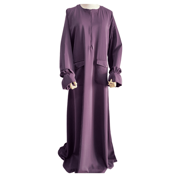 ABAYA KHAYRAA - PURPLE - Hayaa Muu Modestwear