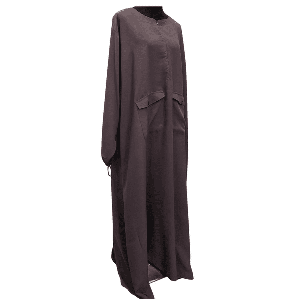 ABAYA NOURA - GREY - Hayaa Muu Modestwear