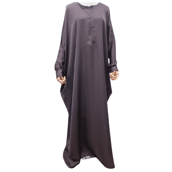 ABAYA JUWAIRIYAH - LIGHT GREY - Hayaa Muu Modestwear