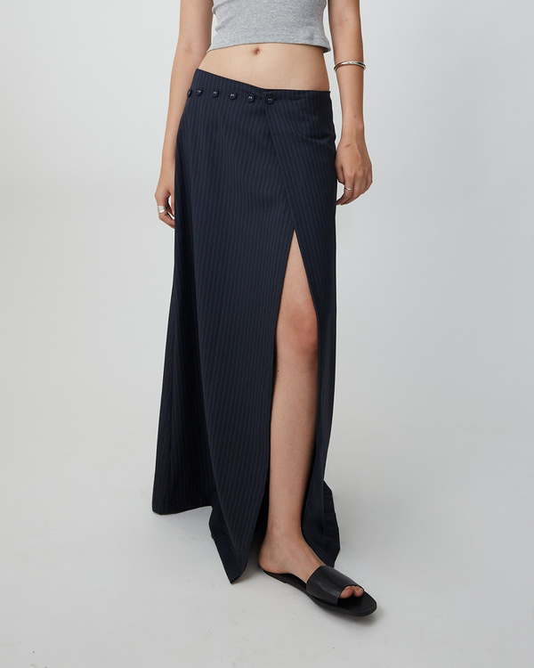 NAVY Wrap Skirt H I D E