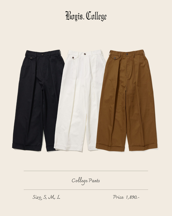 BOYIS COLLEGE PANTS H I D E