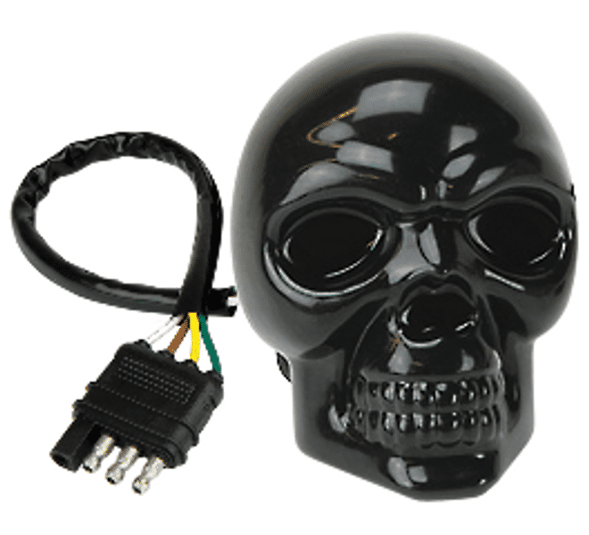 Skull LED Lighted Hitch Cover Black Stealth Reese Hitchpro