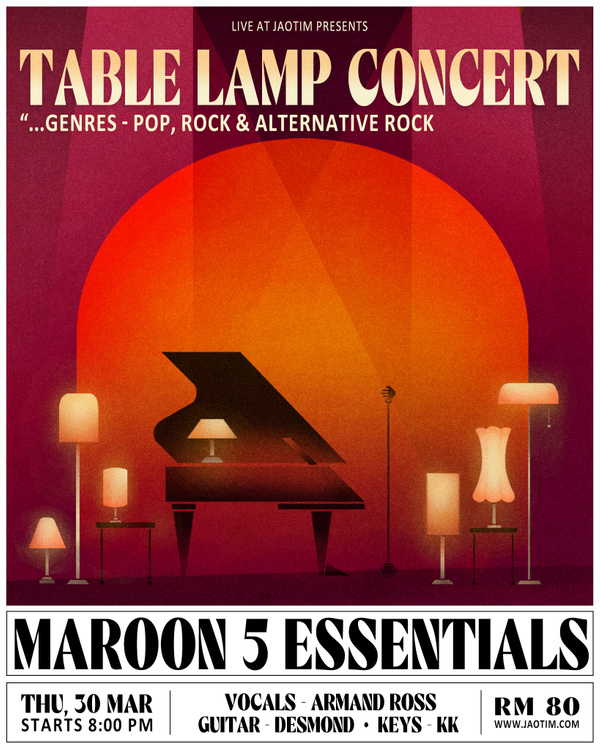 Table Lamp Concert Ft. Armand Ross, Desmond & KK 30th March 2023