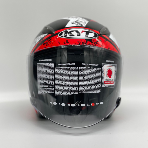 KYT HELLCAT K-RACING RED - kedai penjual helmet