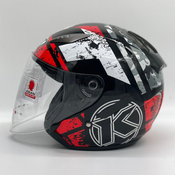 KYT HELLCAT K-RACING RED - kedai penjual helmet