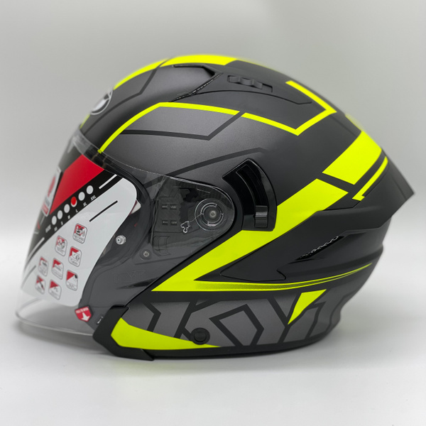 Kyt Nfj Motion Matt Yellow Fluo Kedai Penjual Helmet