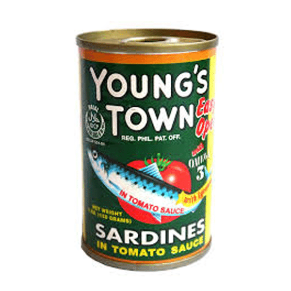 YOUNG'S TOWN SARDINES IN TOMATO SAUCE GREEN 155G FlairMart