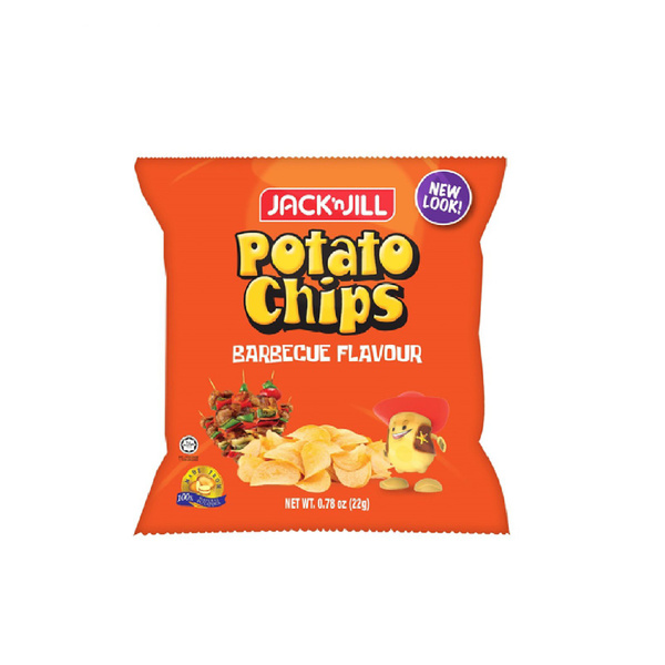 JACK N JILL POTATO CHIPS BBQ22G - FlairMart