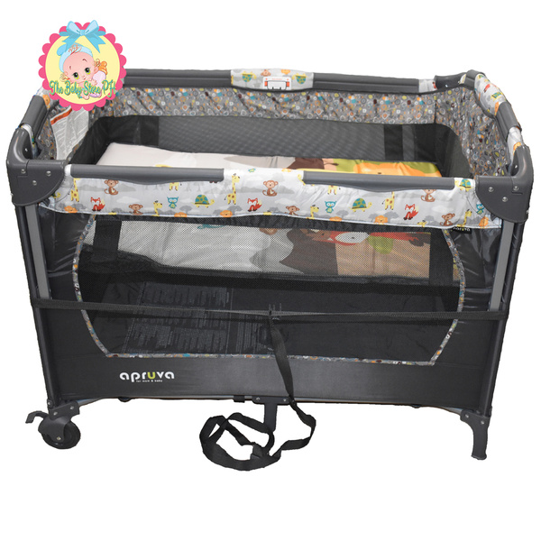 Apruva PP-710 Playpen Crib Co-Sleeper Playpen, (B) Gray ...