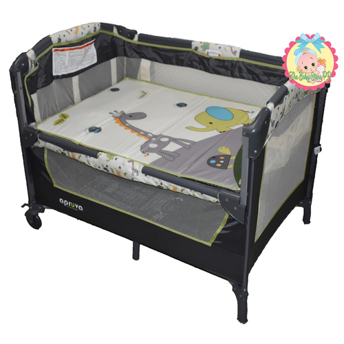 Apruva Pp 710 Playpen Crib Co Sleeper Playpen C Beige Jungle