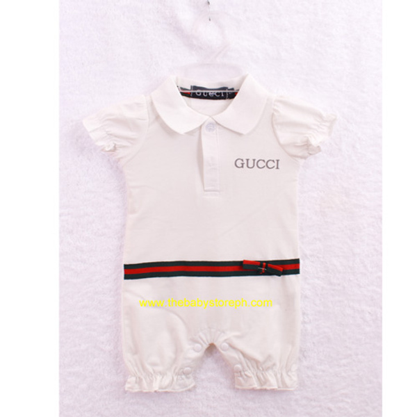 Baby Romper Gucci Girl, White The Baby Store PH