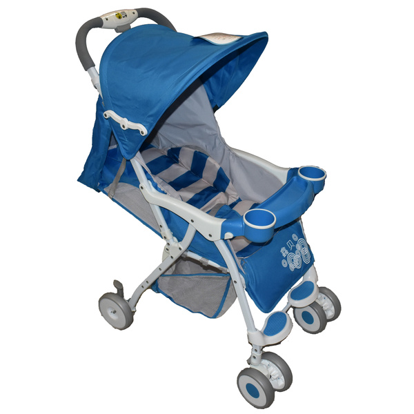 BABY STROLLER - EASY FOLD - BLUE - The Baby Store PH