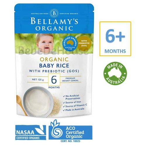 bellamy's organic baby rice