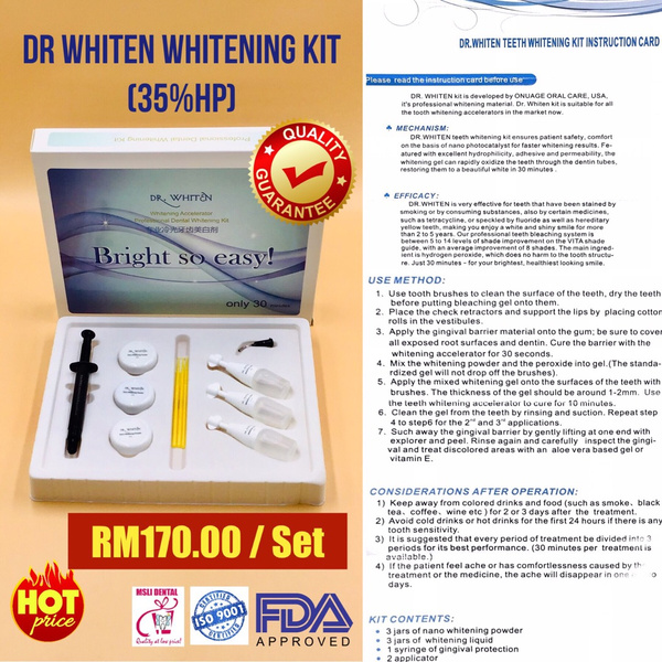 DR WHITEN Whitening Kit (35HP) MSLI Dental Supplies
