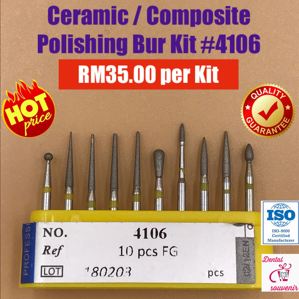 Ceramic / Composite Polishing Bur Kit 4106 MSLI Dental Supplies
