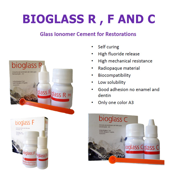 BIOGLASS GLASS IONOMER CEMENT (3 TYPE) MSLI Dental Supplies