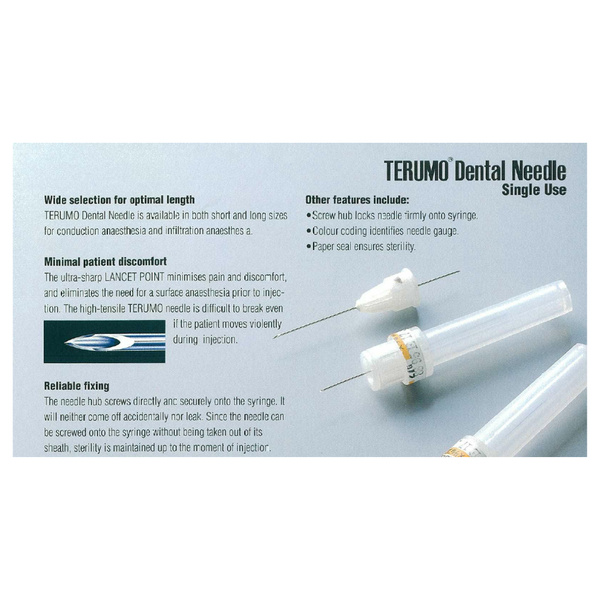 TERUMO DENTAL NEEDLE MSLI Dental Supplies
