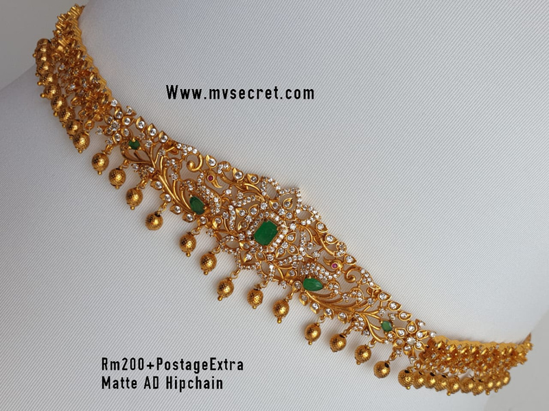 D.NO-061 - MATTE AD HIP CHAIN - MV SECRET JEWELLERY