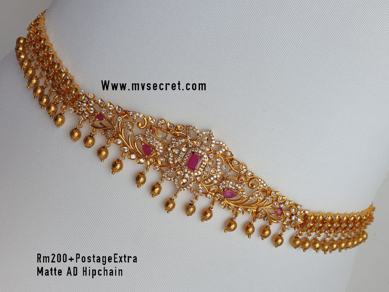 D.NO-061 - MATTE AD HIP CHAIN - MV SECRET JEWELLERY