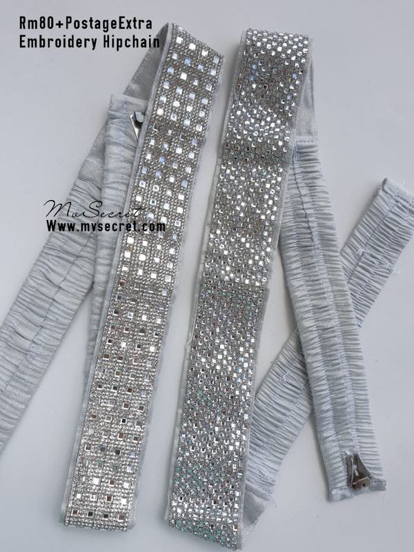 D.NO 056 SILVER HIP CHAIN MV SECRET JEWELLERY