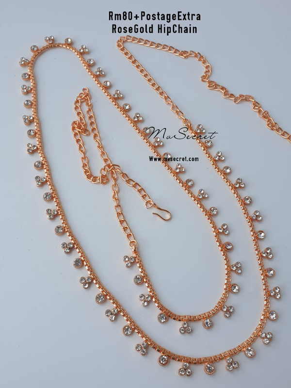 D.NO 051 ROSE GOLD HIP CHAIN MV SECRET JEWELLERY