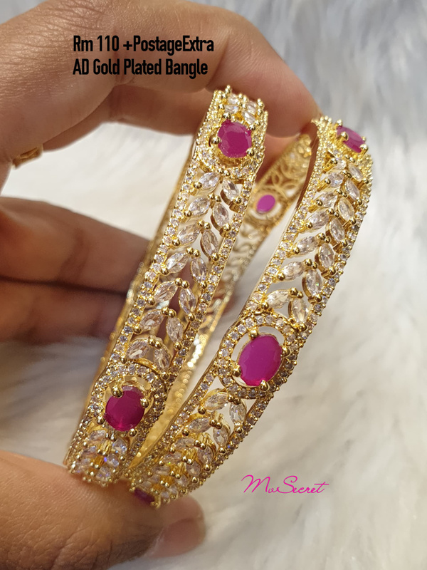 D.NO 128 - AD BANGLE (2 PCS) - MV SECRET JEWELLERY