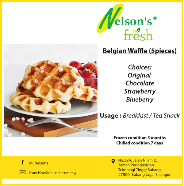 Belgian Waffle (5 Pieces) Nelson's Online Store