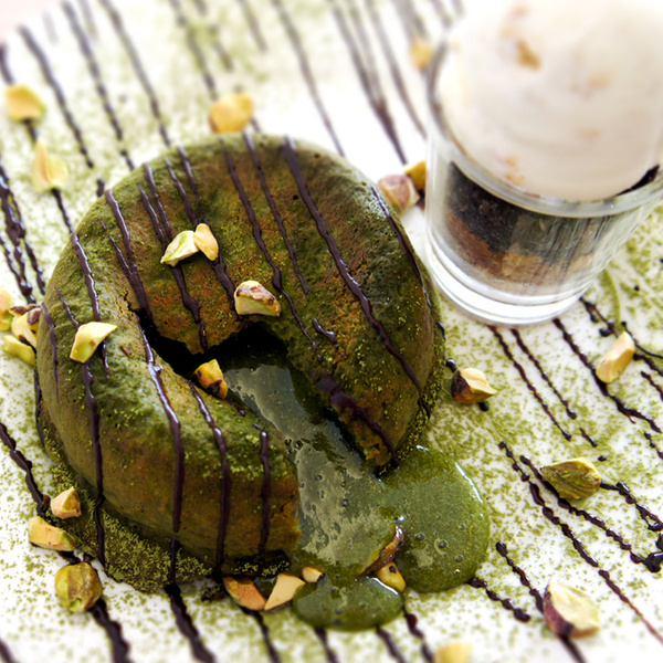 Mini Scoop & Matcha Molten Lava Cake Nica Gelateria
