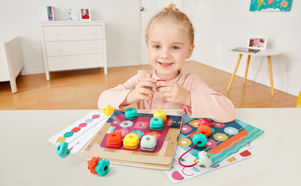 Top Bright Rainbow Stacking Sequence Box - ParenThing