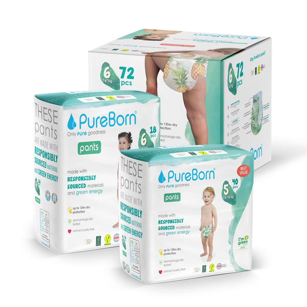PureBorn Bamboo Pants Nappies - ParenThing