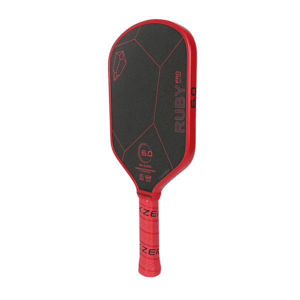 Six Zero Ruby Pro Pickleball Paddle - Red (14mm) - PICKLEPLAY GEAR
