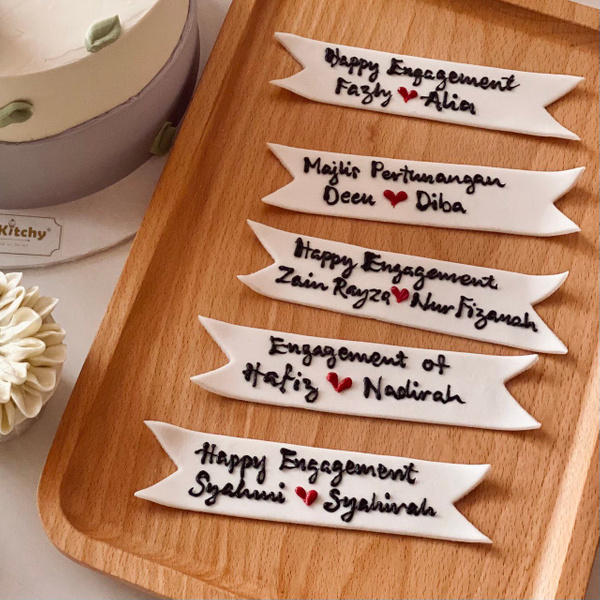 RIBBON FONDANT (FOR WORDING) RARA KITCHY Your Fashionable Cakes