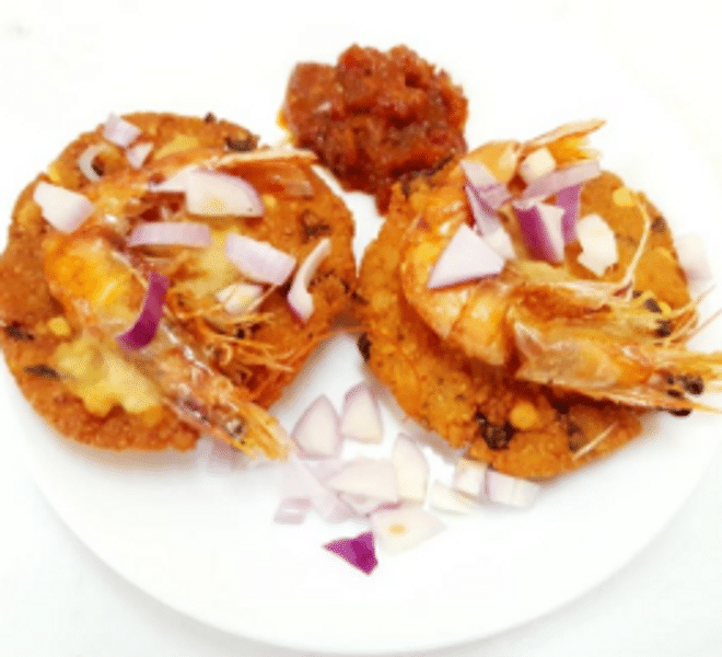 Prawns Wadai (ඉස්සෝ වඩේ) - Rasai Machan